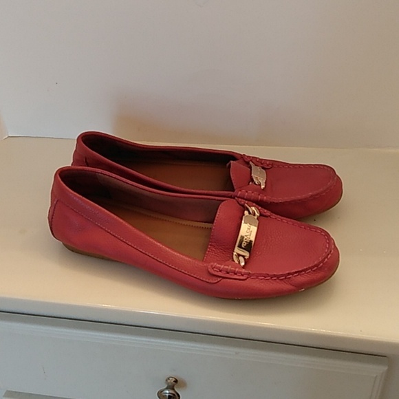 Coach Olive Loafers Pebble Grain Flats Slip On Shoes - Picture 13 of 13